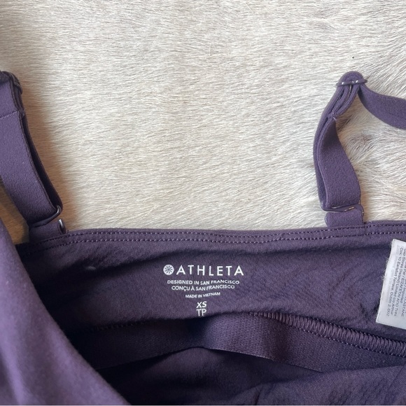 Athleta cinch long line a-c purple sports bra - Picture 3 of 5